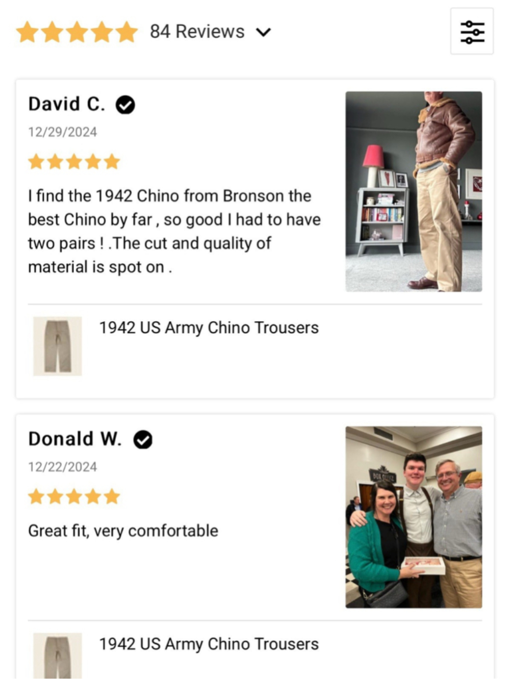 1942 US Army Chino Trousers Bronson Mfg. Co. 29x29 USA SHIPp - Picture 10 of 11